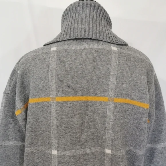 Tahari Viscose Blend Slouchy Funnel Turtleneck Sweater Grey Sz S Open To Offers - Picture 6 of 9